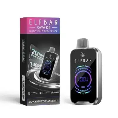 Elf Bar Raya D2 with Dynamic Screen – 20,000 Puffs